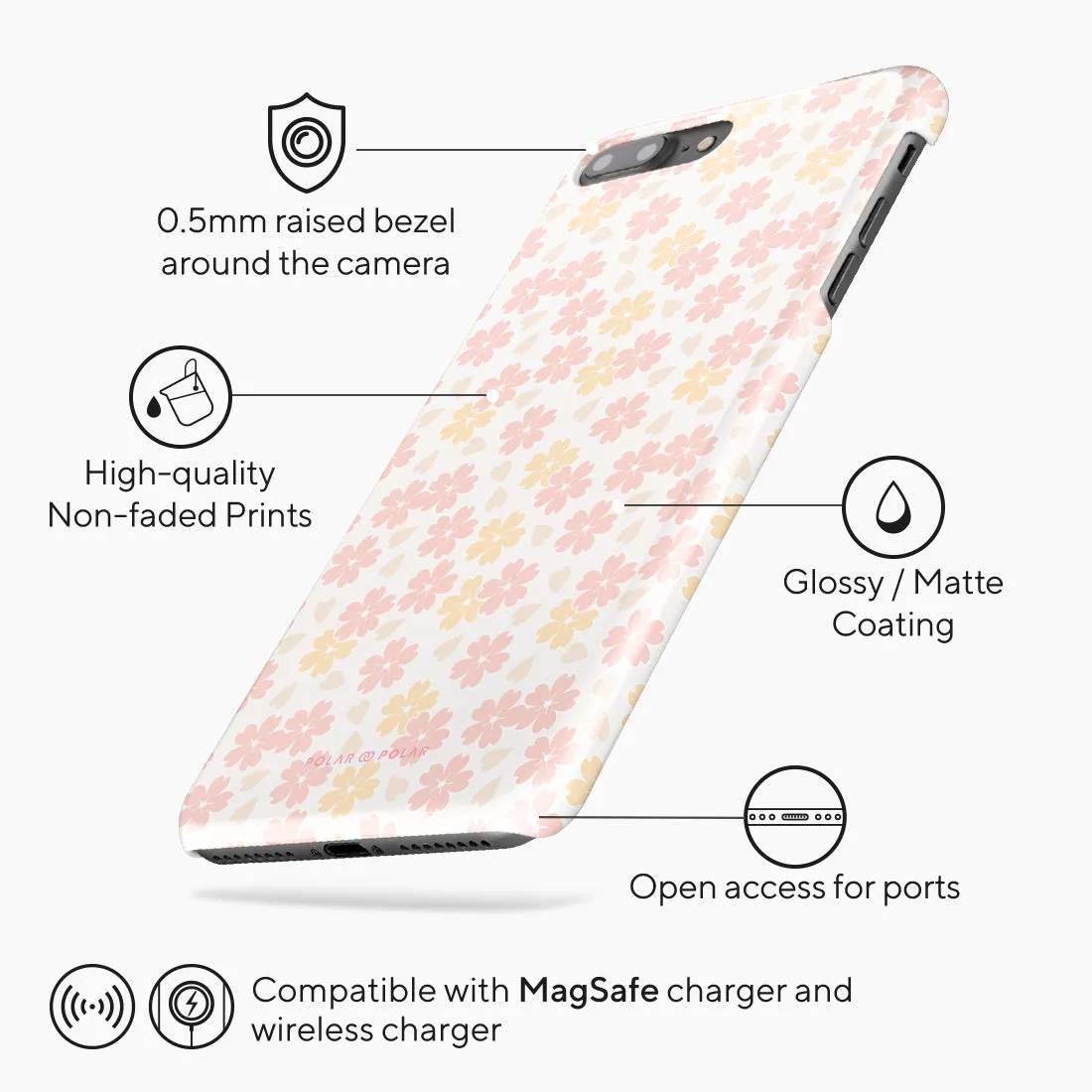 Light Pink Sakura Custom - iPhone 8 Plus/7 Plus Case