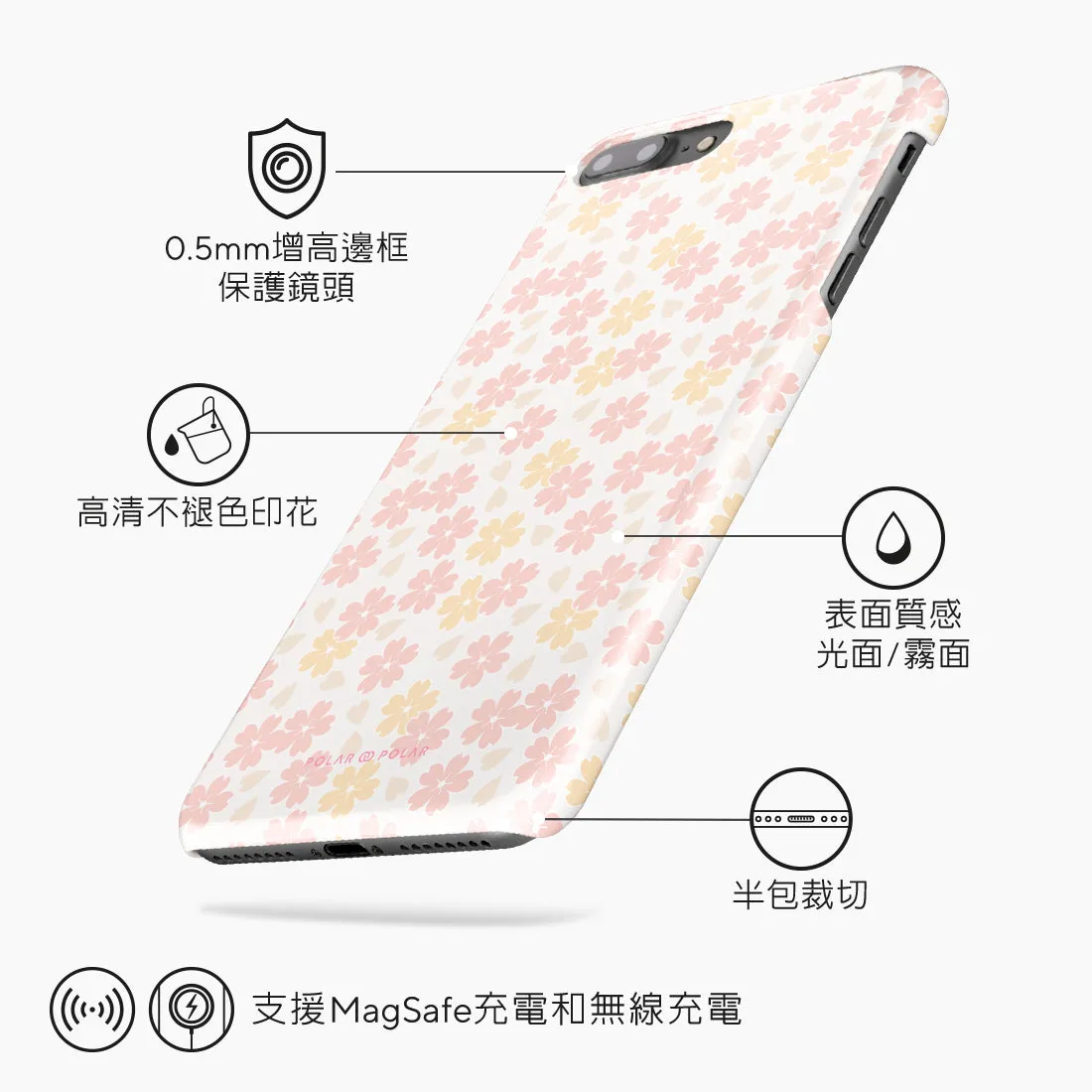 Light Pink Sakura Custom - iPhone 8 Plus/7 Plus Case