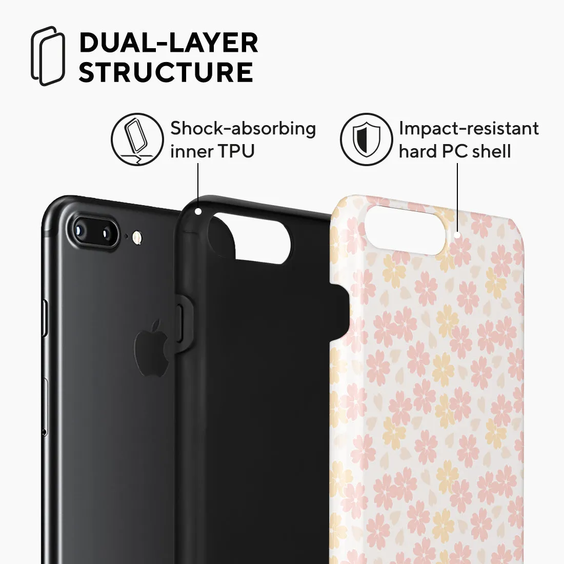 Light Pink Sakura Custom - iPhone 8 Plus/7 Plus Case