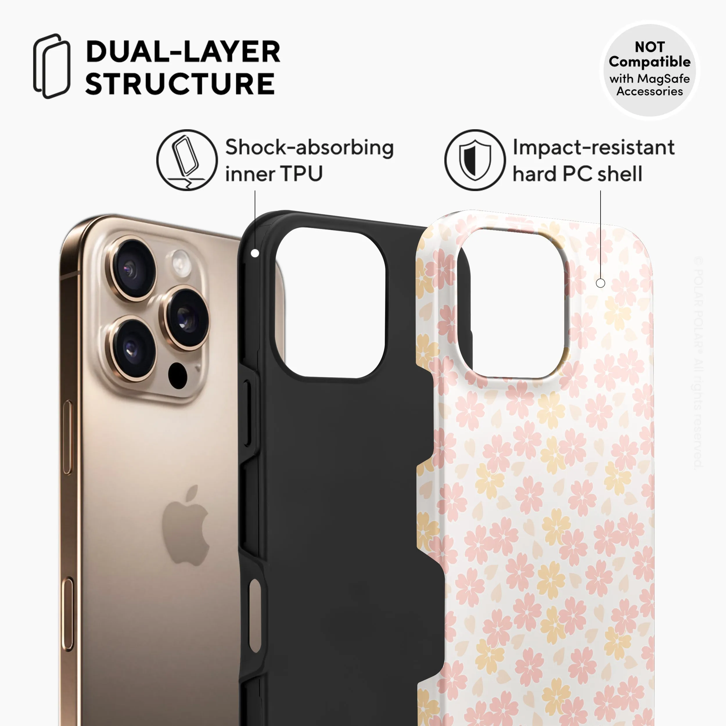 Light Pink Sakura - iPhone 16 Pro Case
