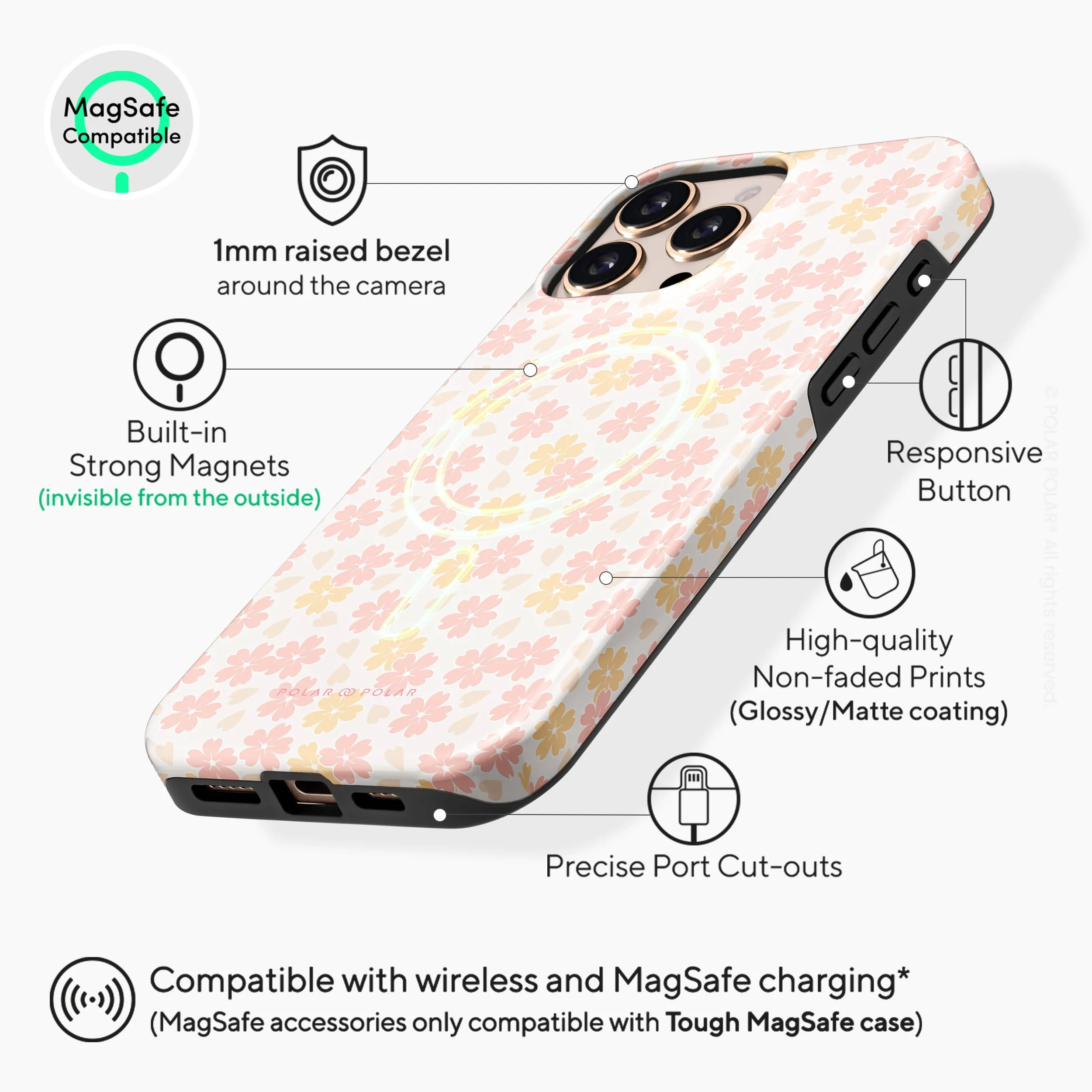 Light Pink Sakura - iPhone 16 Pro Case