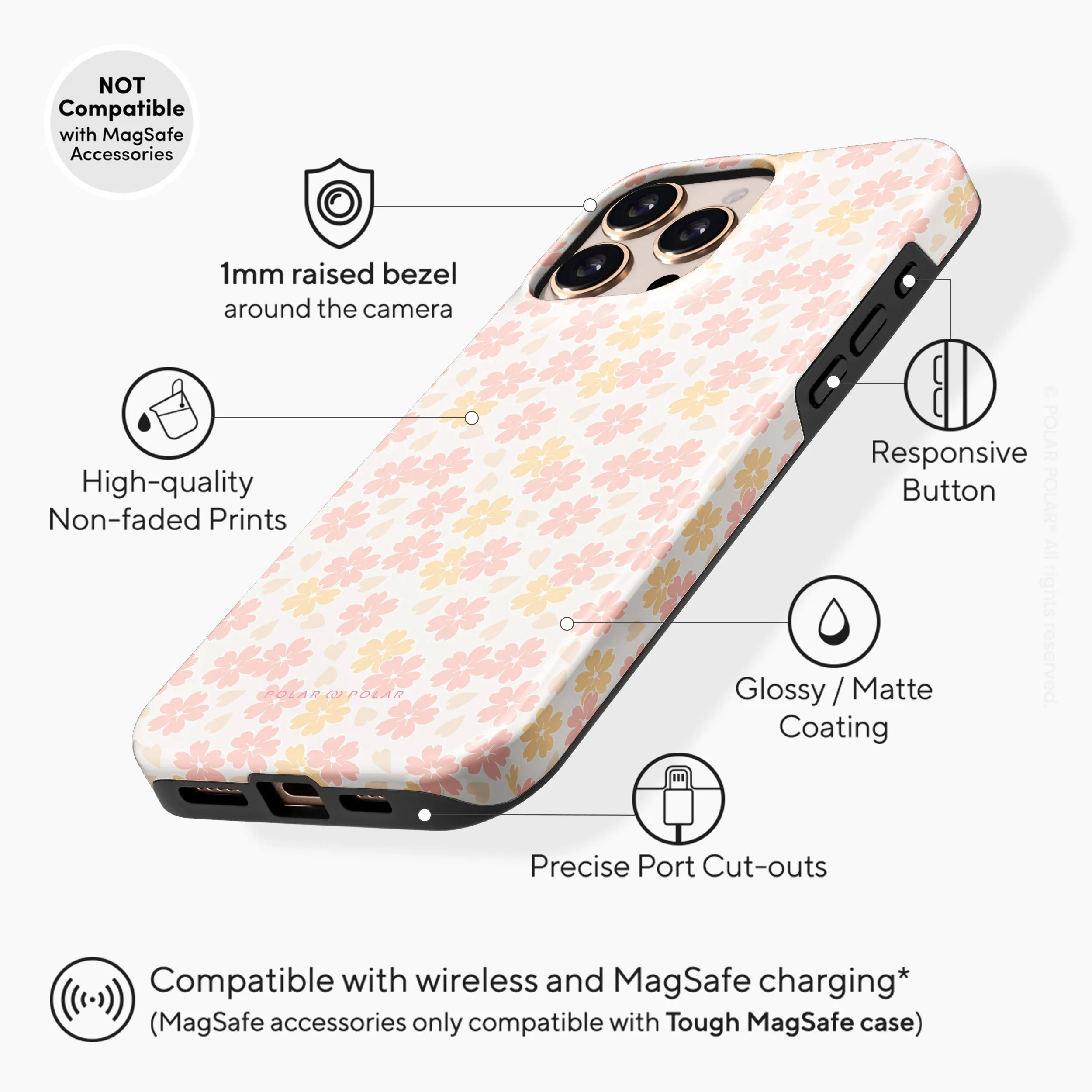 Light Pink Sakura - iPhone 16 Pro Case