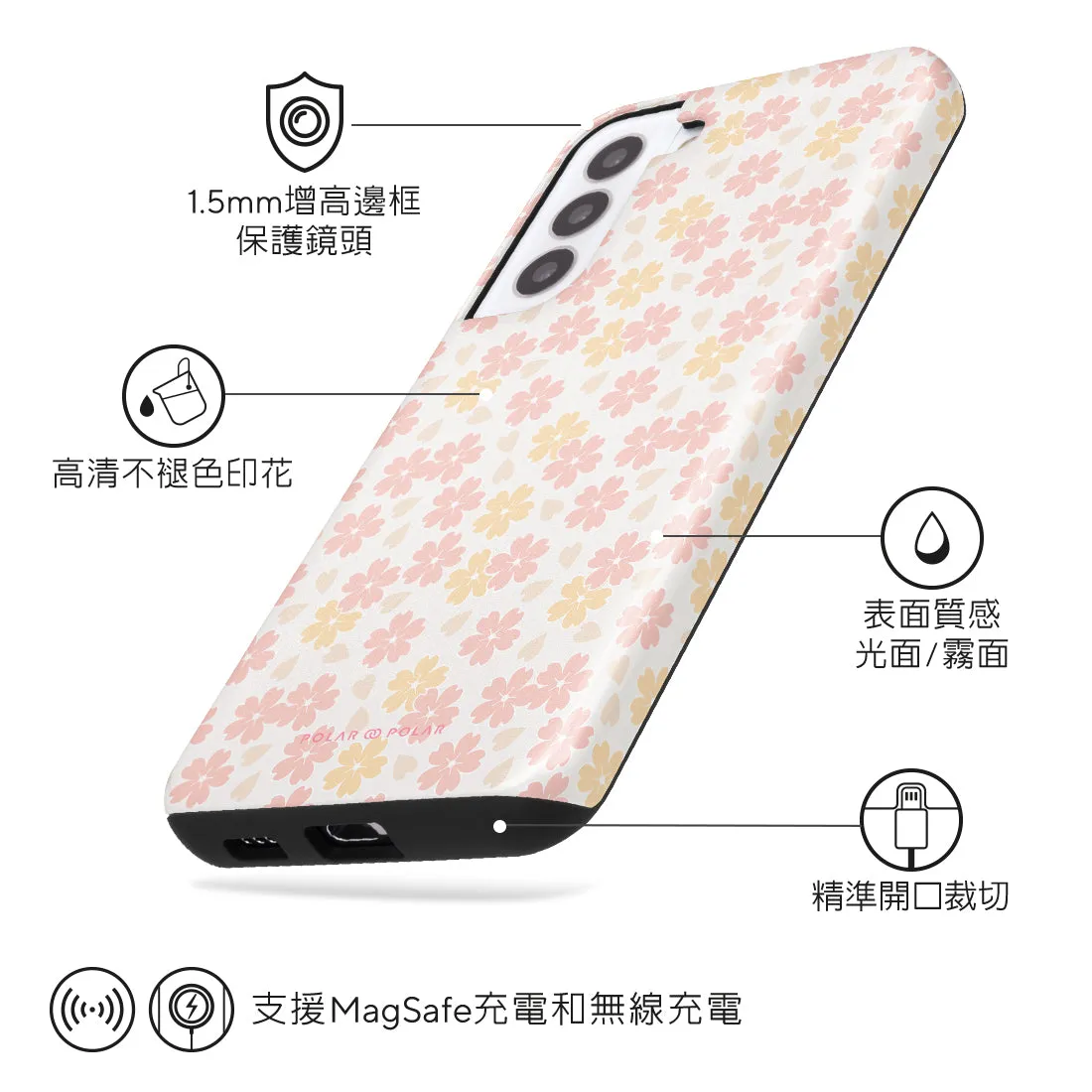 Light Pink Sakura - Samsung Galaxy S22  5G Case