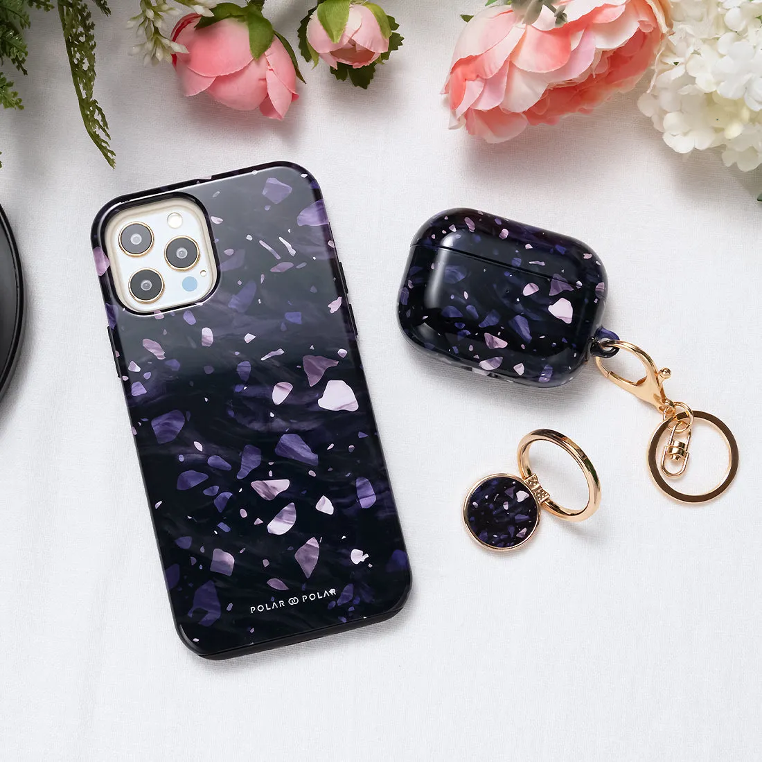 Lilac Terrazzo Gem - Custom Samsung Galaxy S23 Ultra 5G Case