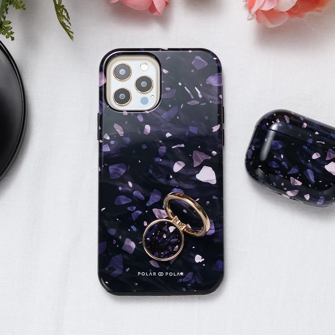 Lilac Terrazzo Gem - Custom Samsung Galaxy S23 Ultra 5G Case
