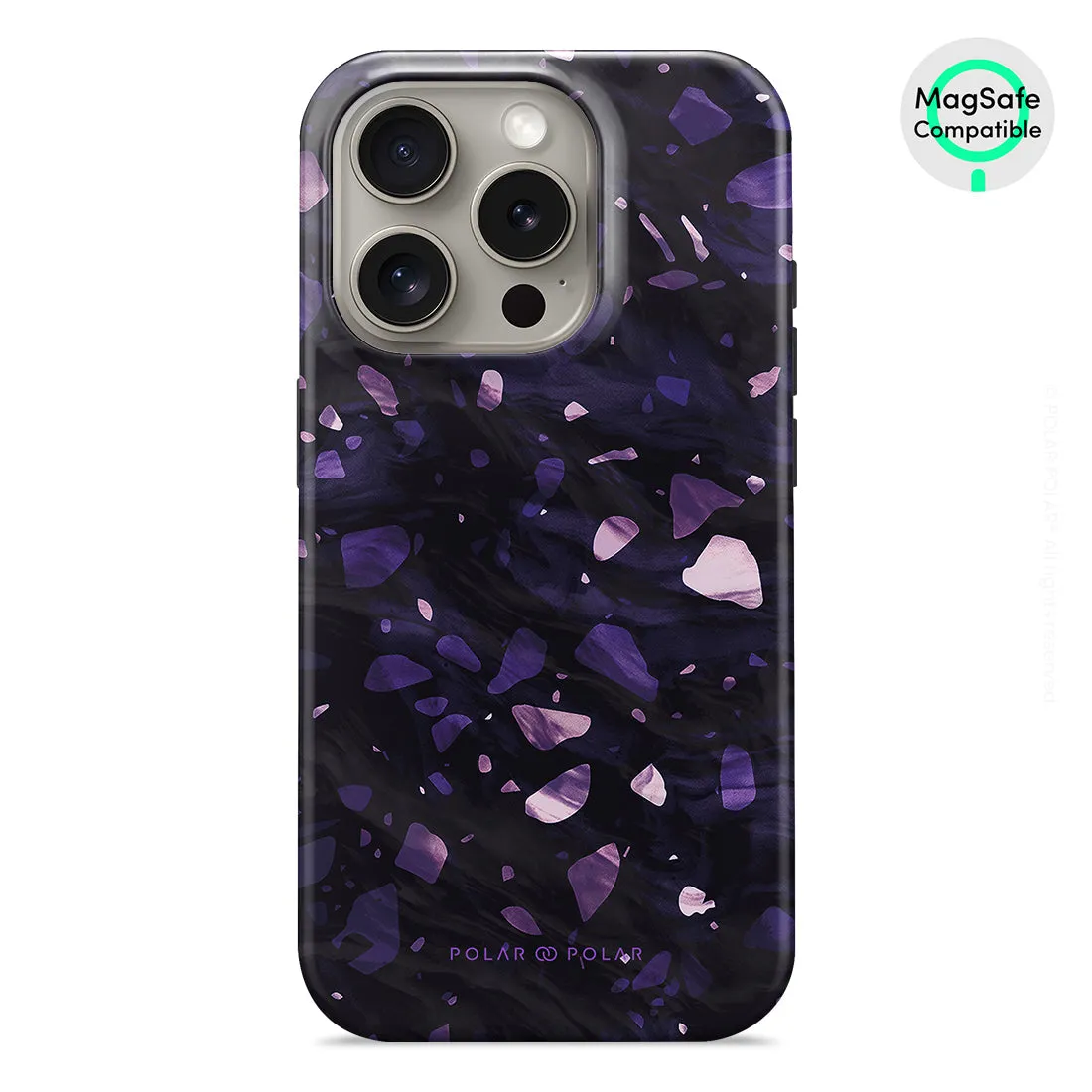 Lilac Terrazzo Gem - iPhone 15 Pro Case