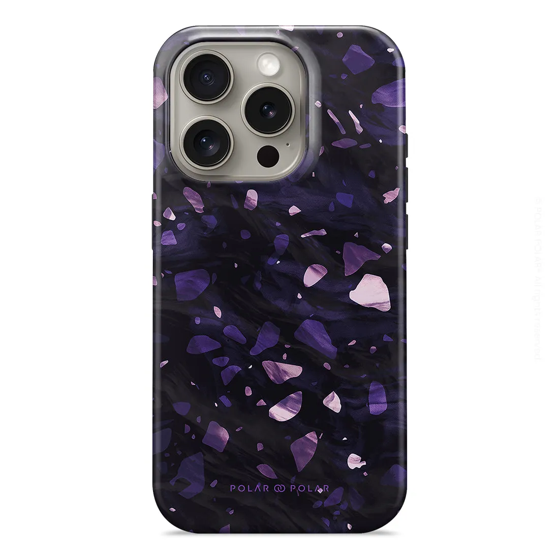 Lilac Terrazzo Gem - iPhone 15 Pro Case