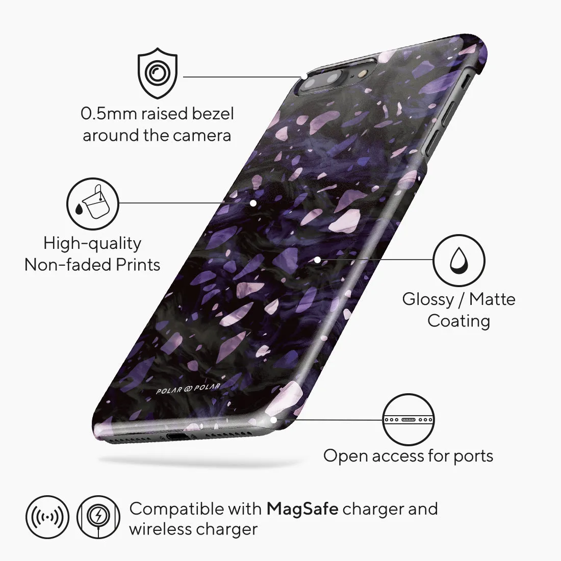 Lilac Terrazzo Gem - iPhone 8 Plus/7 Plus Case