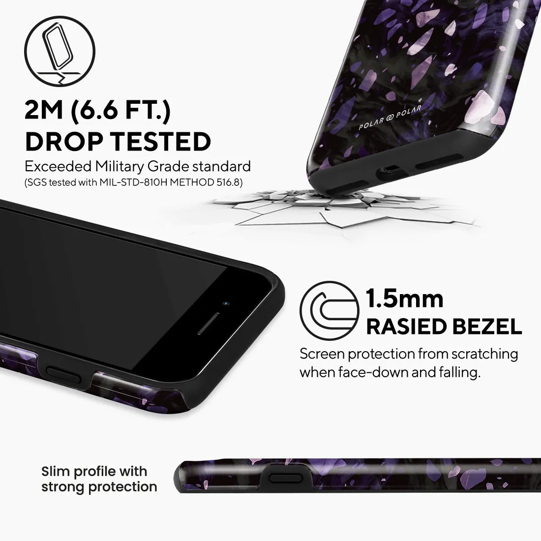 Lilac Terrazzo Gem - iPhone 8 Plus/7 Plus Case