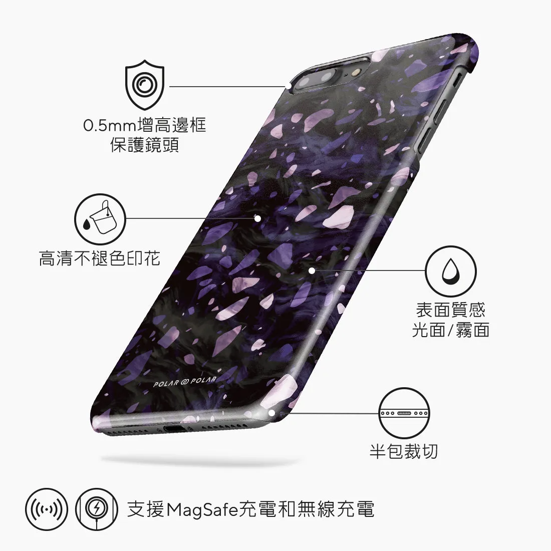 Lilac Terrazzo Gem - iPhone 8 Plus/7 Plus Case