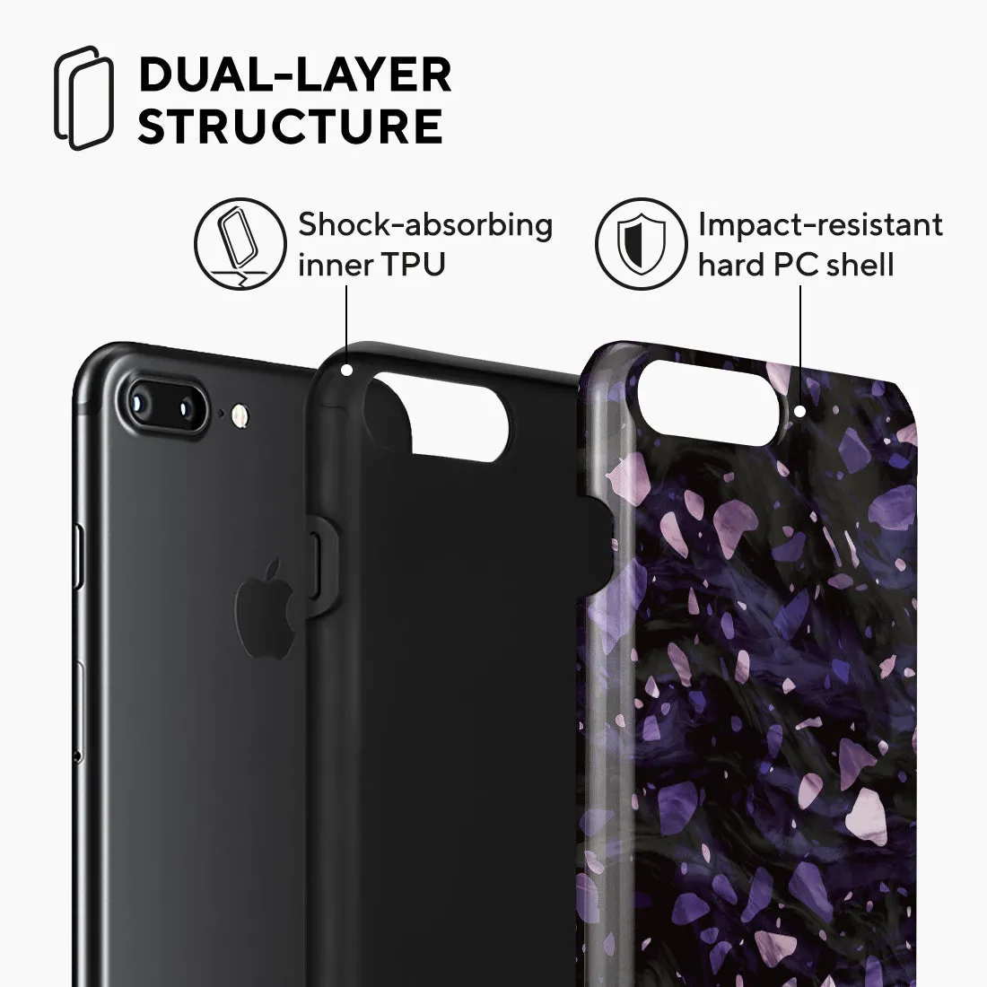 Lilac Terrazzo Gem - iPhone 8 Plus/7 Plus Case