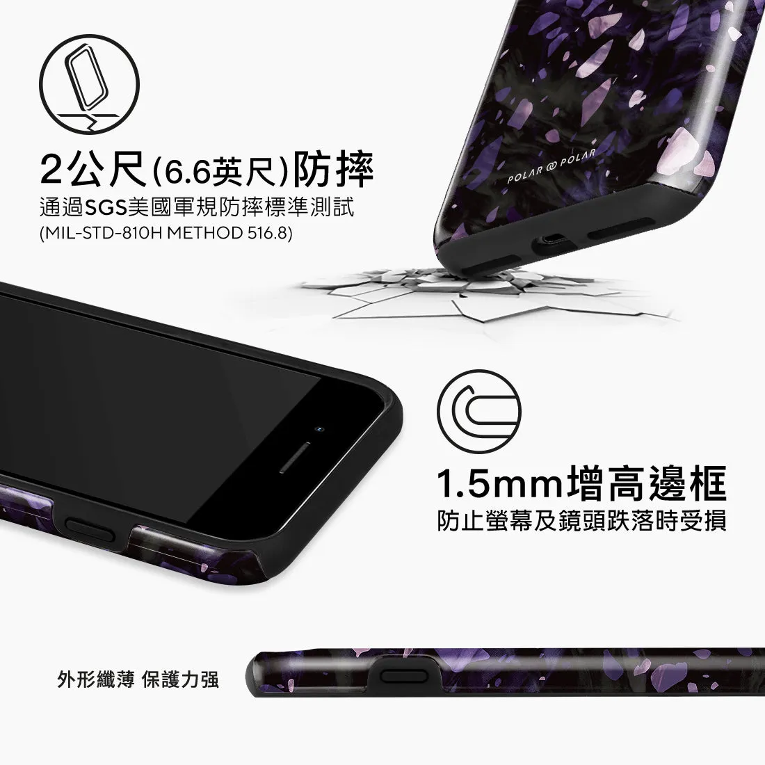 Lilac Terrazzo Gem - iPhone 8 Plus/7 Plus Case