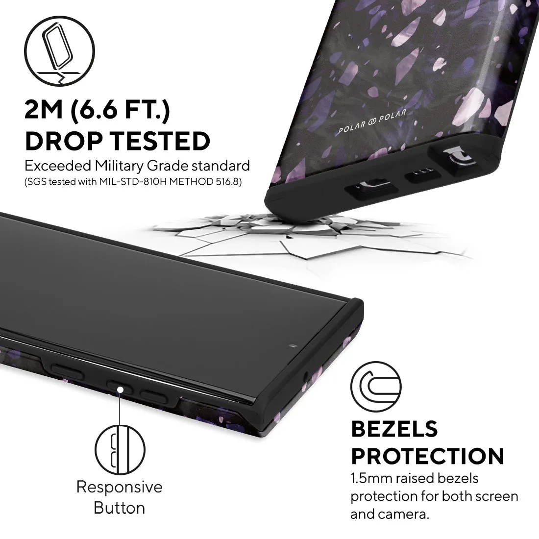 Lilac Terrazzo Gem - Samsung Galaxy S22 Ultra 5G Case