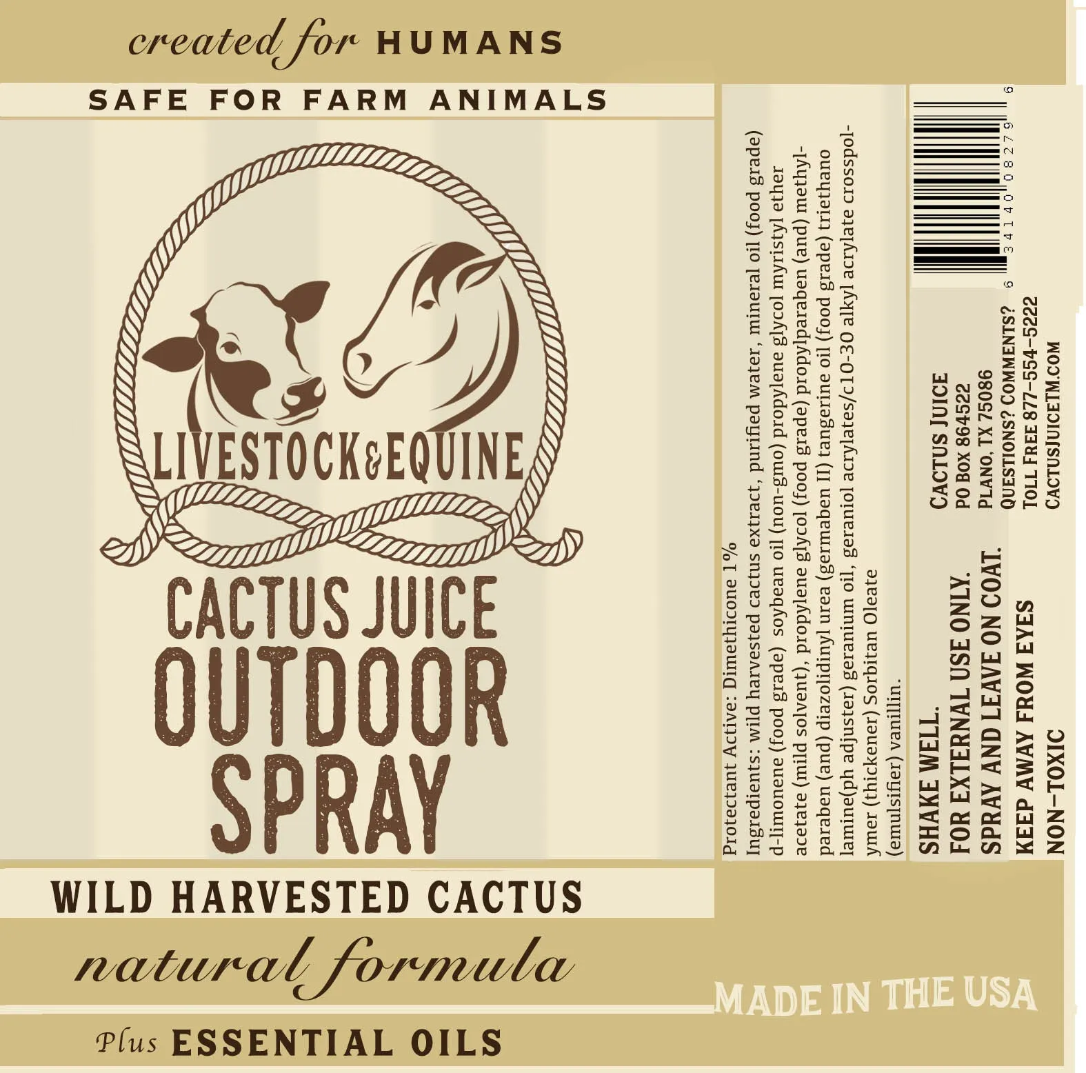 LIVESTOCK AND EQUINE SPRAY - QUART