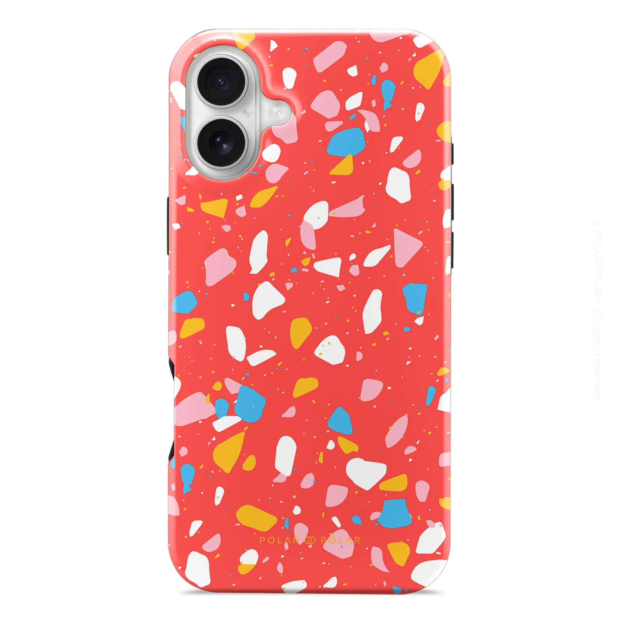 Living Coral Terrazzo - iPhone 16 Plus Case