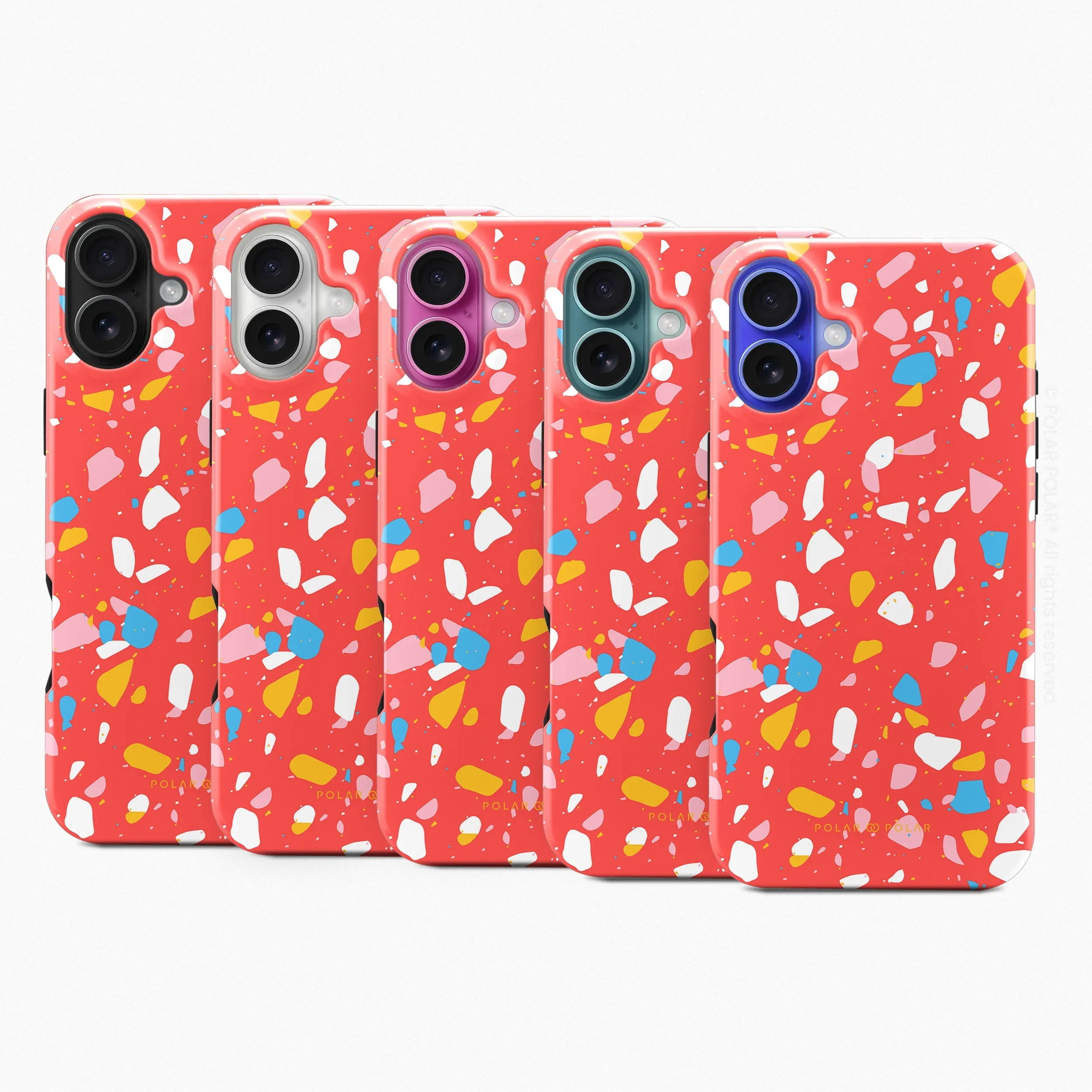 Living Coral Terrazzo - iPhone 16 Plus Case