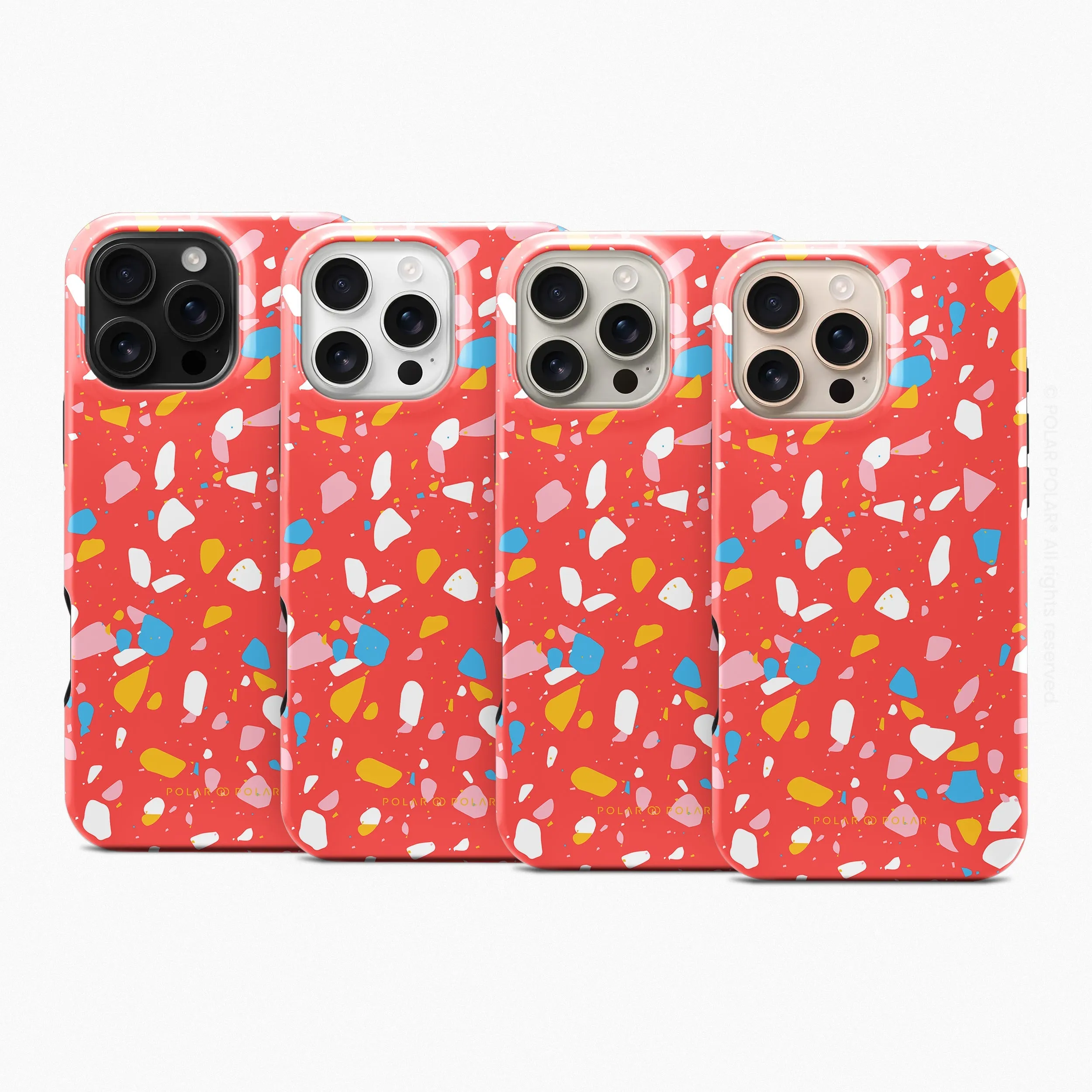 Living Coral Terrazzo - iPhone 16 Pro Case