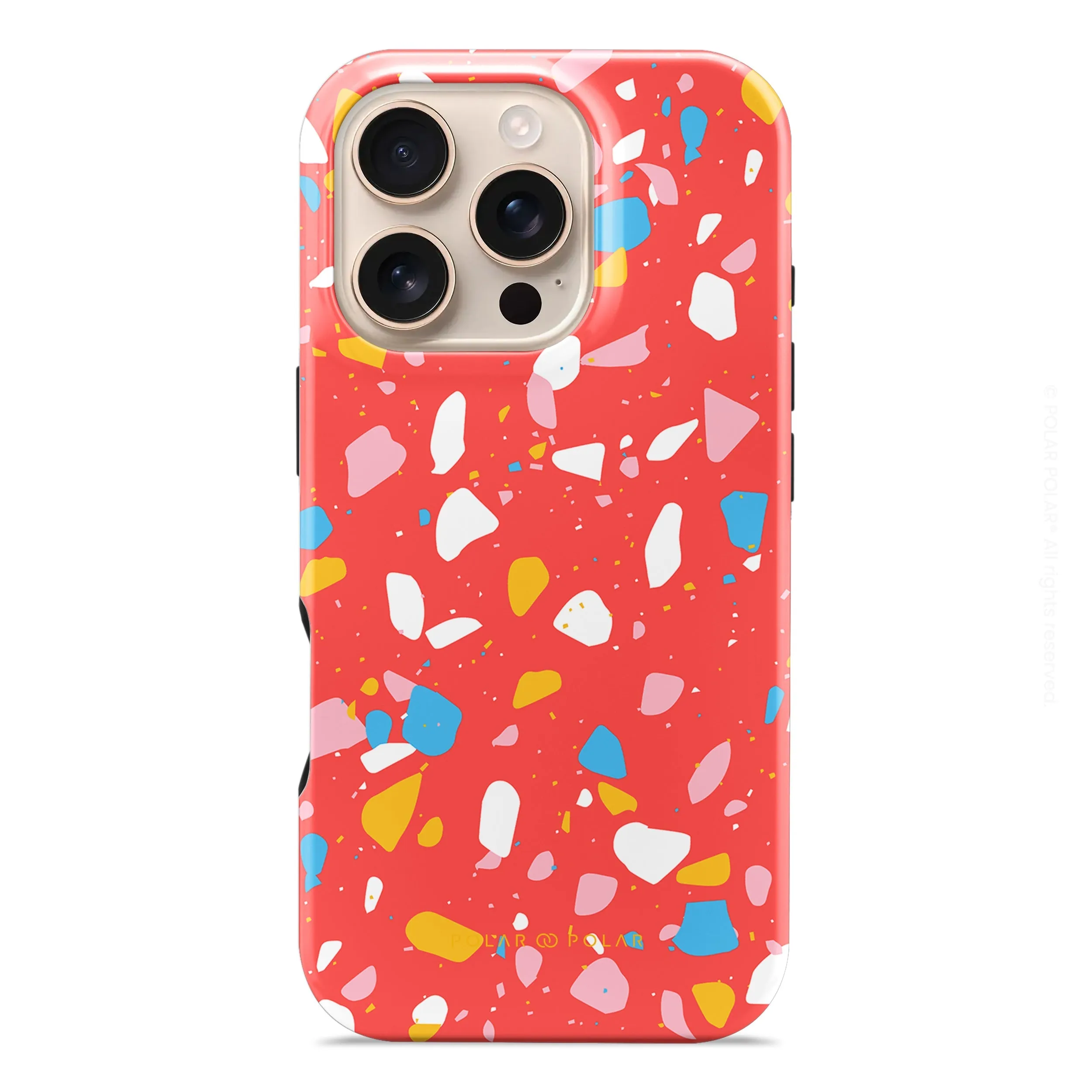 Living Coral Terrazzo - iPhone 16 Pro Case