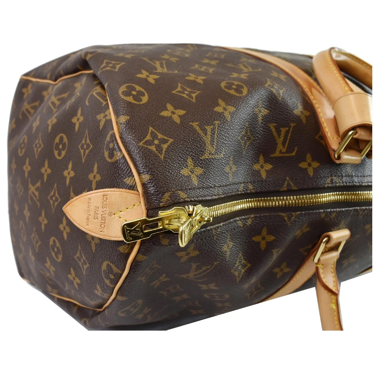 LOUIS VUITTON Keepall 50 Monogram Canvas Travel Bag Brown