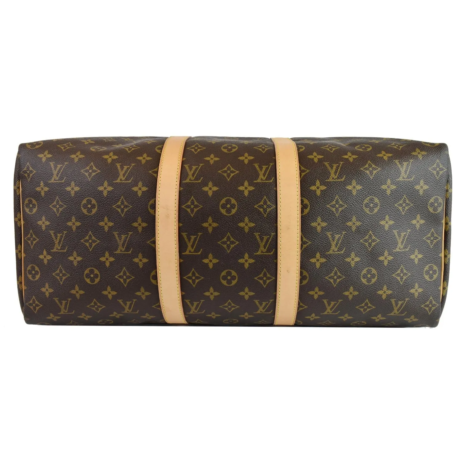 LOUIS VUITTON Keepall 50 Monogram Canvas Travel Bag Brown