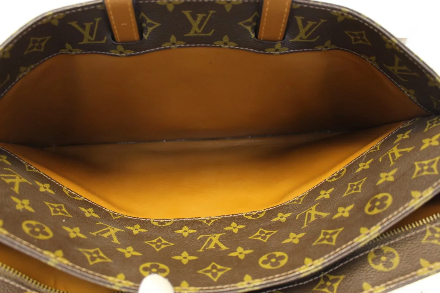 LOUIS VUITTON Monogram Canvas Brown Document Briefcase Bag Vintage - Sale