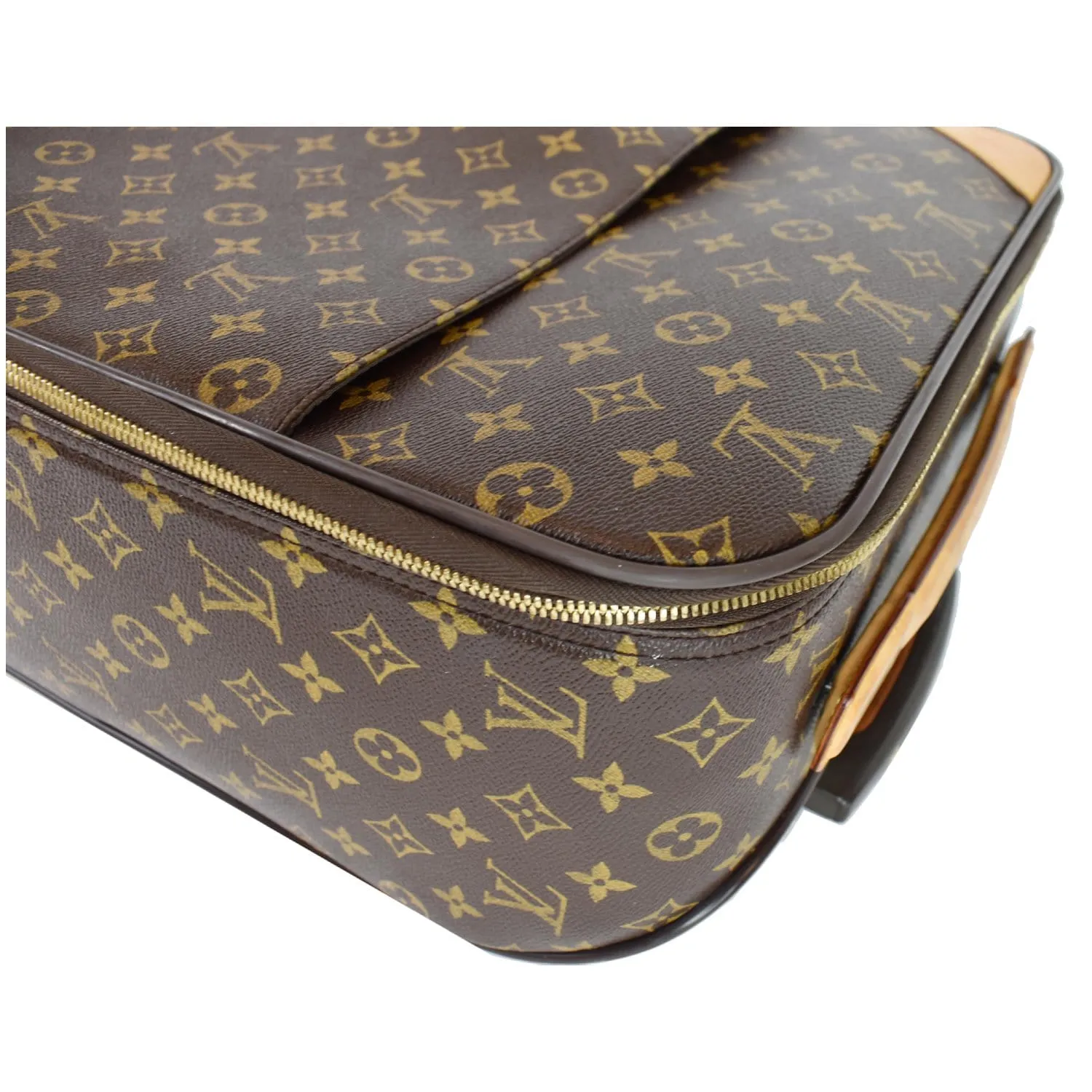 LOUIS VUITTON Pegase 45 Monogram Canvas Suitcase Travel Bag Brown