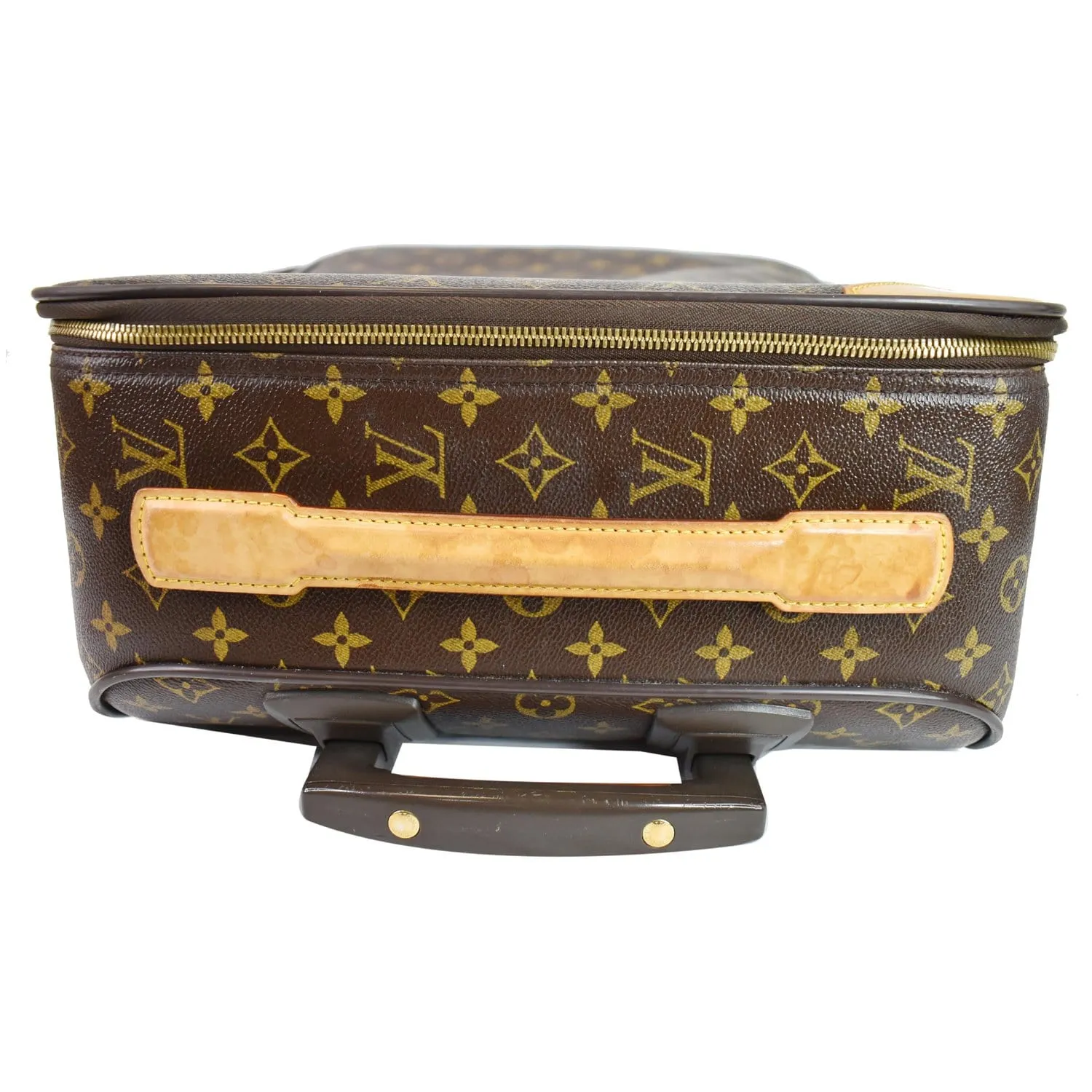 LOUIS VUITTON Pegase 45 Monogram Canvas Suitcase Travel Bag Brown