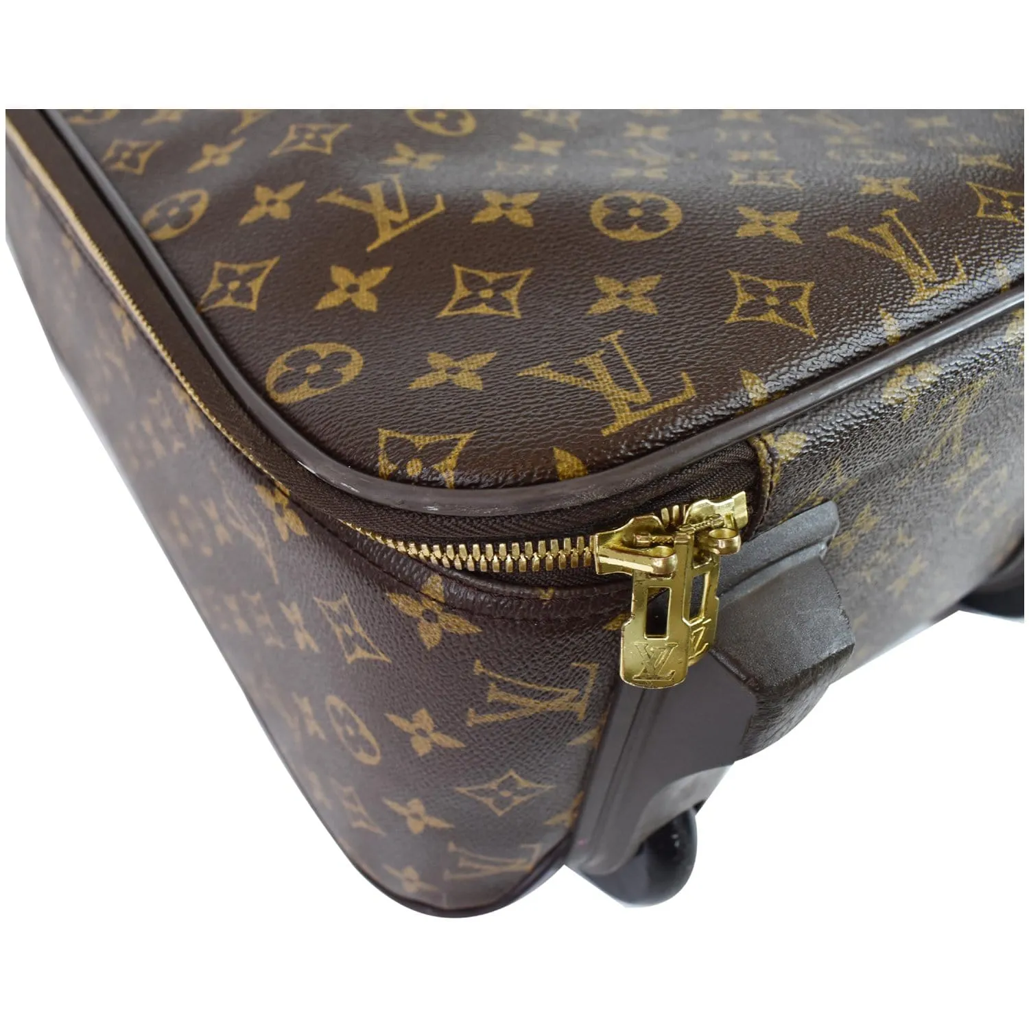 LOUIS VUITTON Pegase 45 Monogram Canvas Suitcase Travel Bag Brown