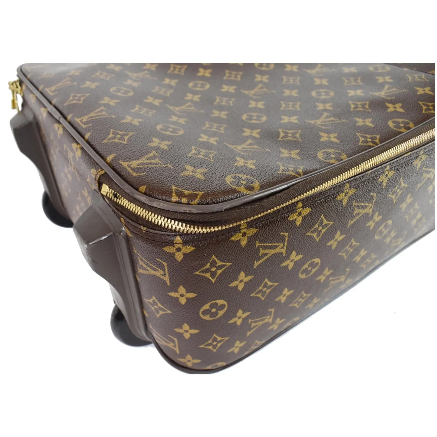 LOUIS VUITTON Pegase 45 Monogram Canvas Suitcase Travel Bag Brown