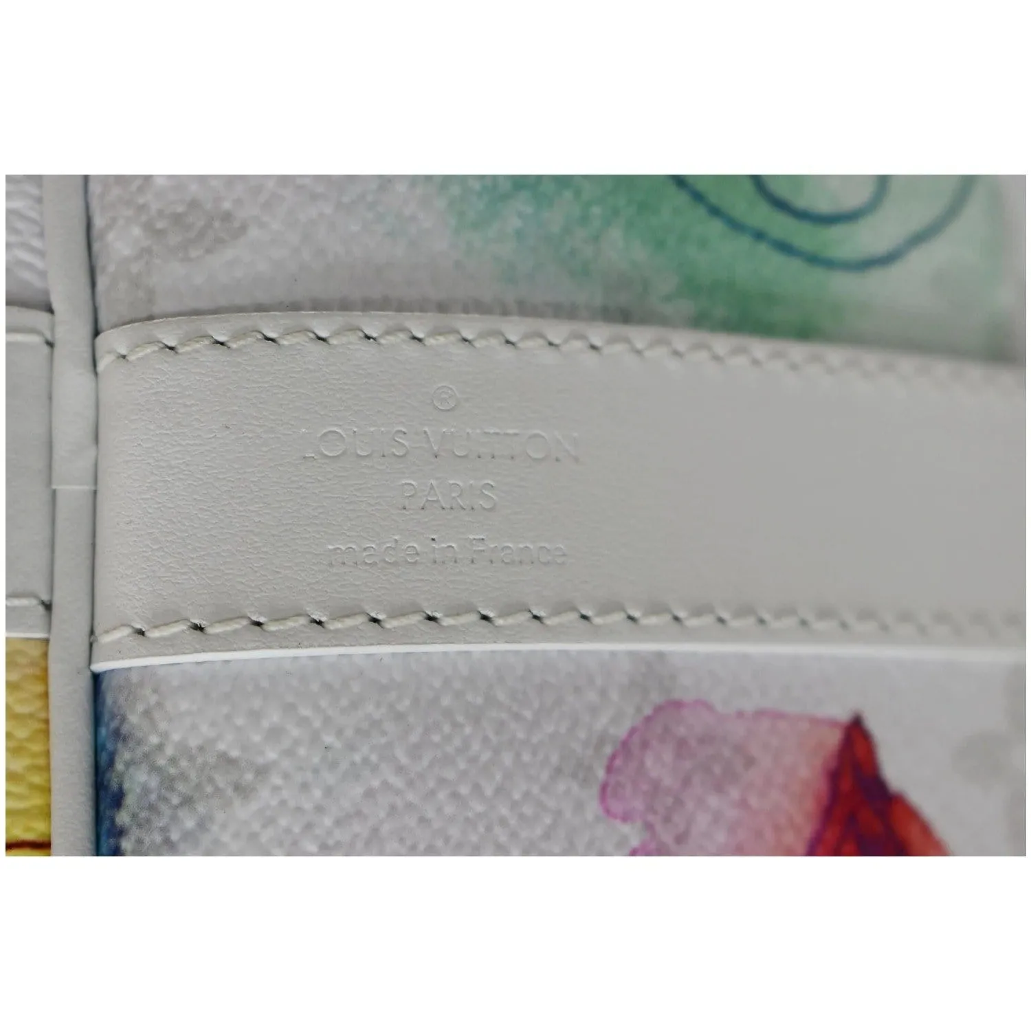 LOUIS VUITTON Watercolor Keepall 50 Bandouliere Monogram Travel Bag Multi