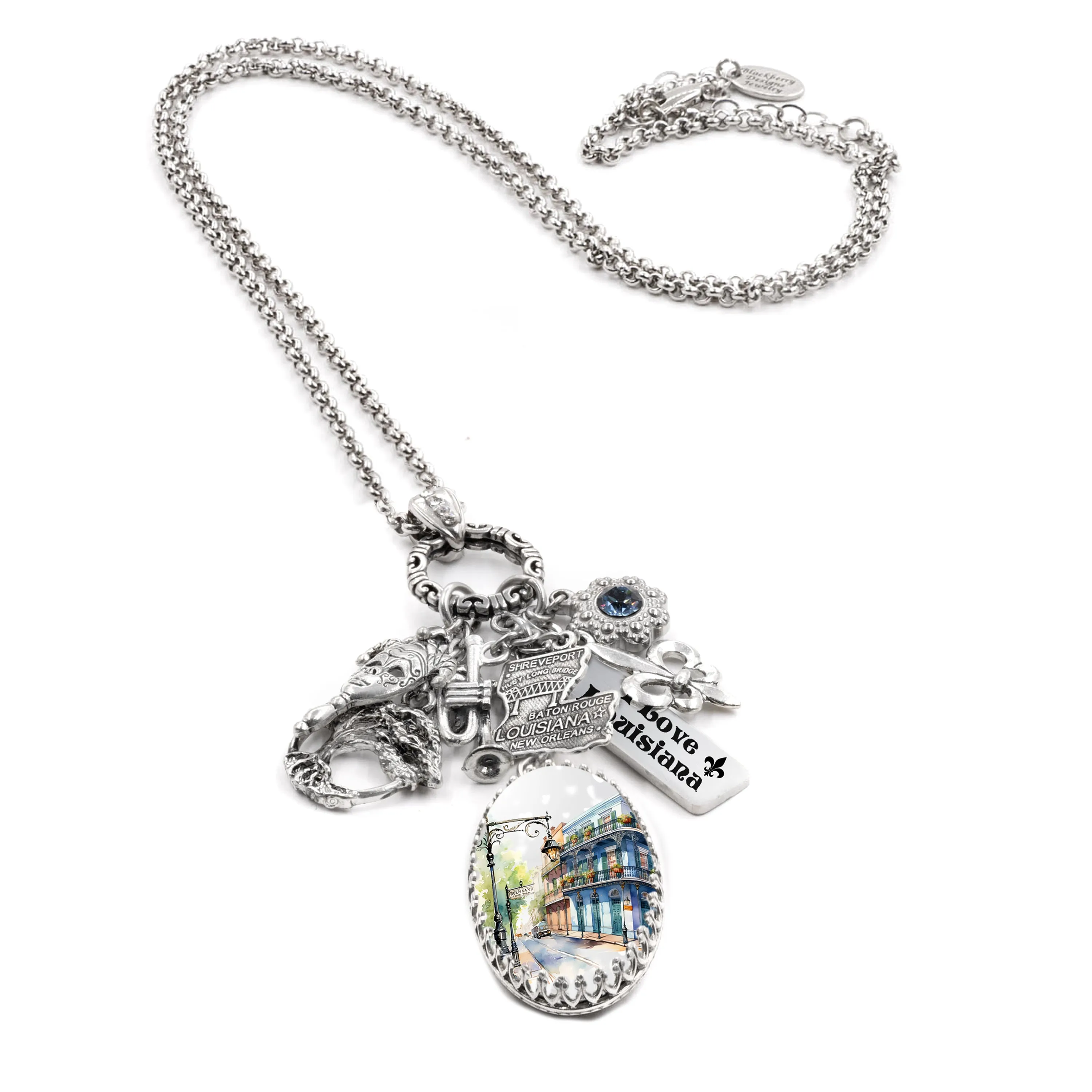 Louisiana Necklace, Gift for Travel Lover