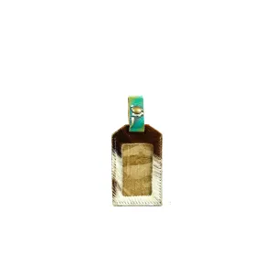 Luggage Tag - Tricolor w/ Margarita Skulls
