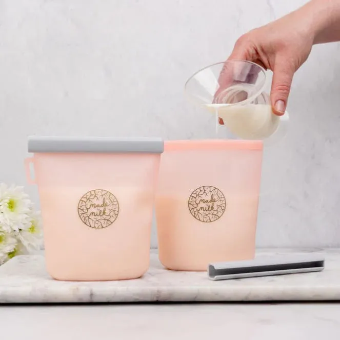 Made To Milk Reusable Breastmilk Storage Bags - 2 Pack