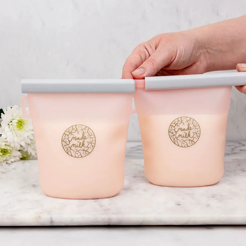 Made To Milk Reusable Breastmilk Storage Bags - 2 Pack