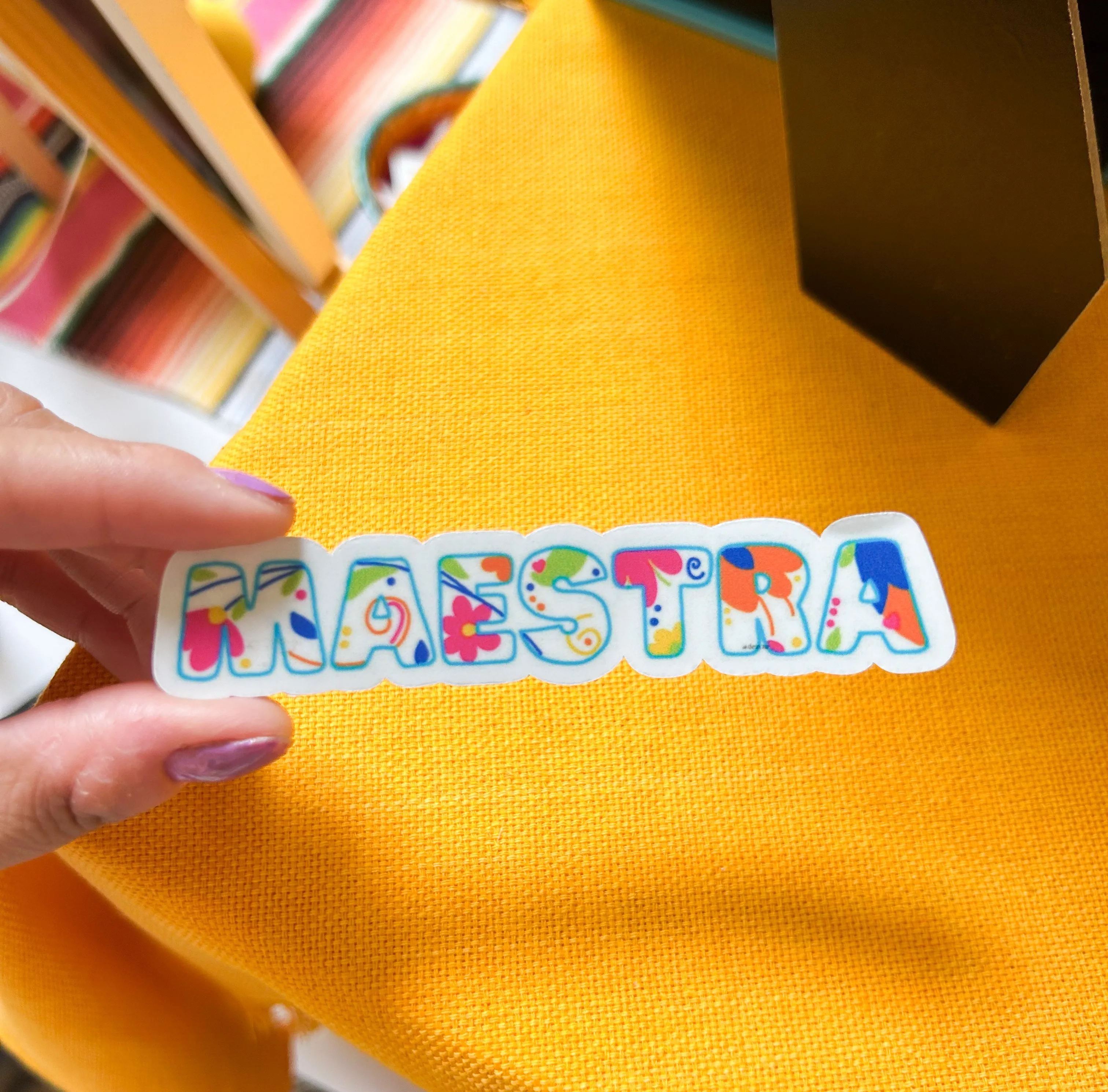 Maestra Otomi sticker
