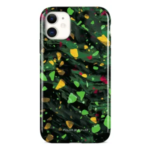 Malachite Terrazzo Gem Custom - iPhone 11 Case