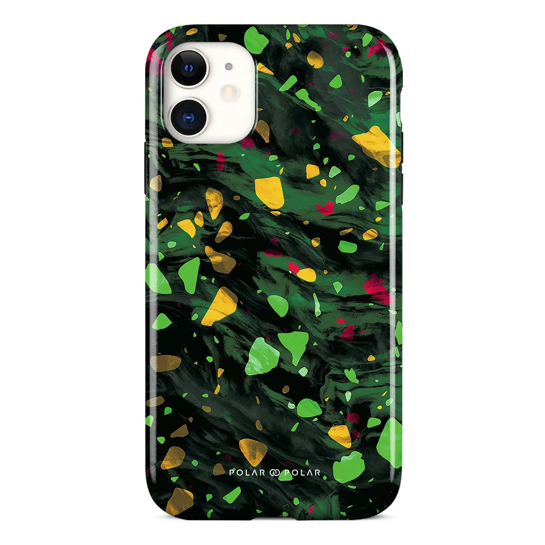 Malachite Terrazzo Gem Custom - iPhone 11 Case