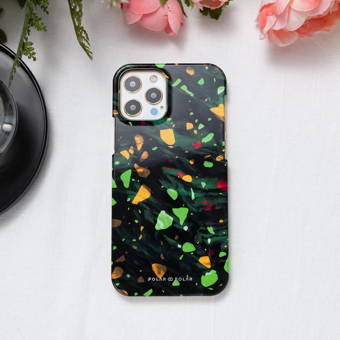Malachite Terrazzo Gem Custom - iPhone 11 Case