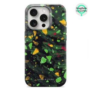 Malachite Terrazzo Gem - iPhone 15 Pro Case