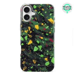 Malachite Terrazzo Gem - iPhone 16 Plus Case