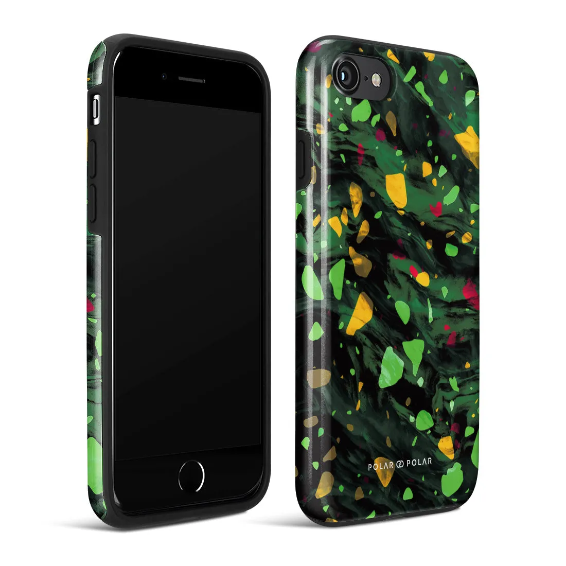 Malachite Terrazzo Gem - iPhone SE3 / SE2 / 8 / 7 Case