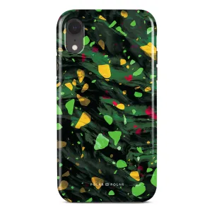 Malachite Terrazzo Gem - iPhone XR Custom Case