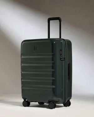 Medium Luggage in Green Gloss - Icon Stripe