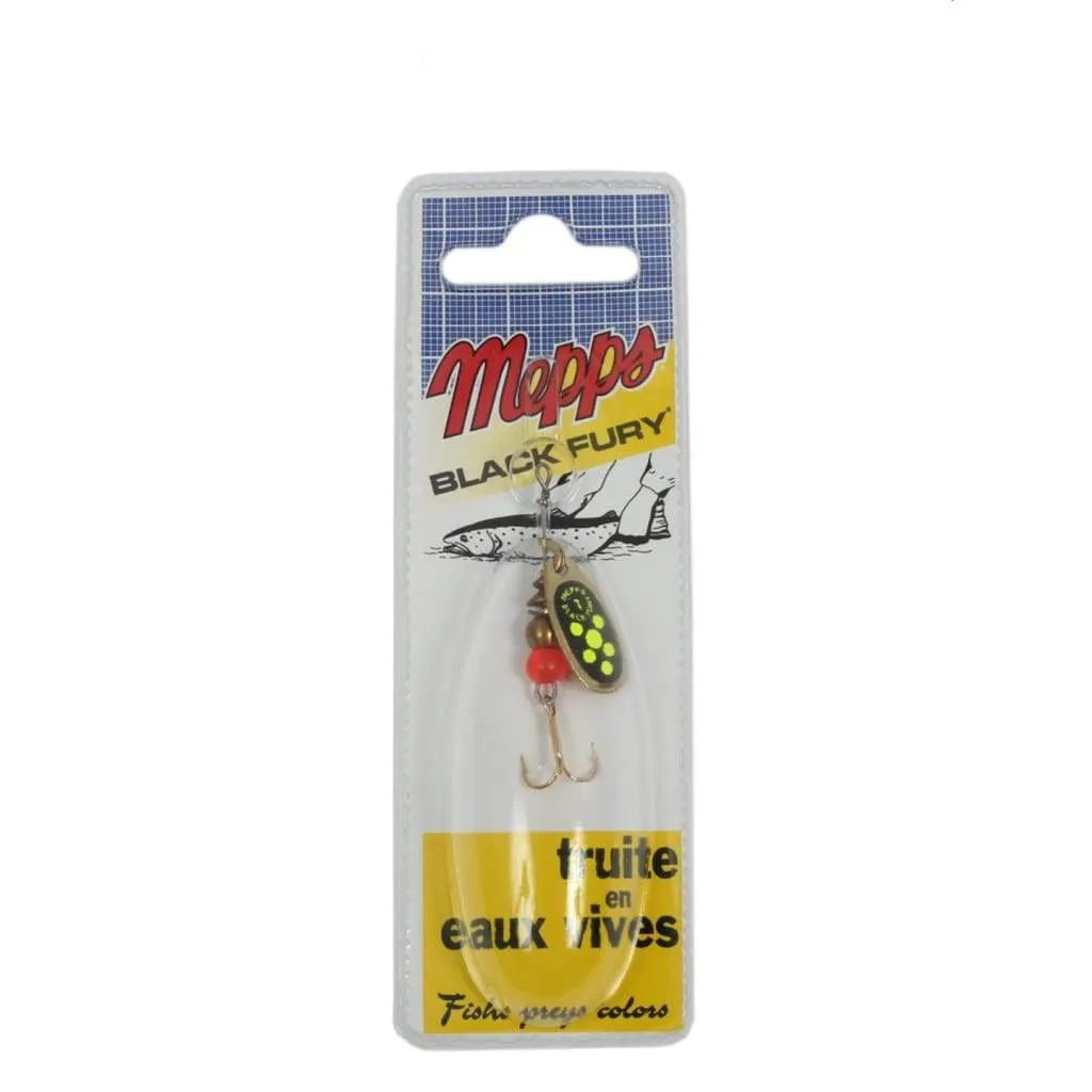 Mepps Black Fury Gold Spinner #1