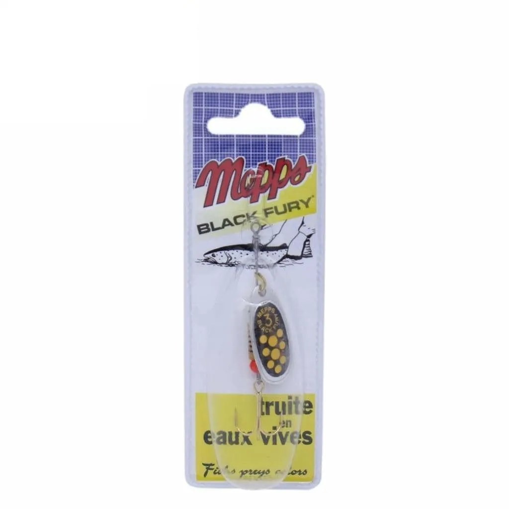 Mepps Black Fury Silver Spinner #3