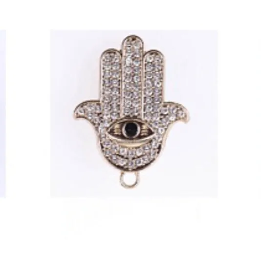 METAL SHOE CHARMS - BLINGY EVIL EYE