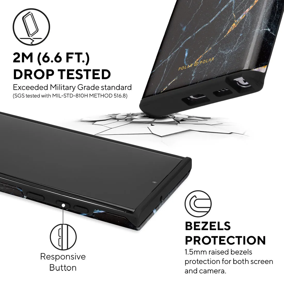 Midnight Marble Custom - Samsung Galaxy S22 Ultra 5G Case