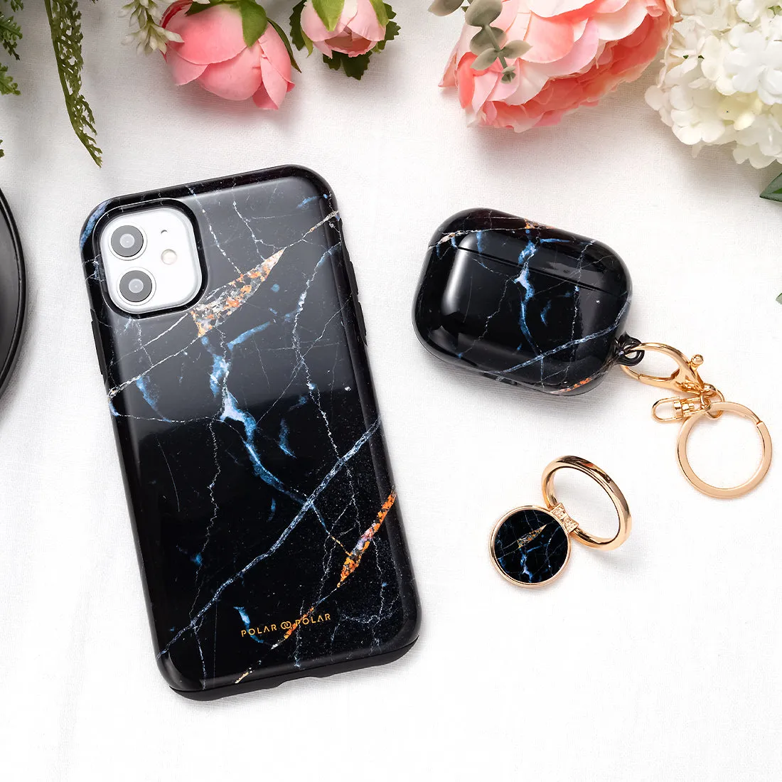 Midnight Marble - iPhone 16 Case