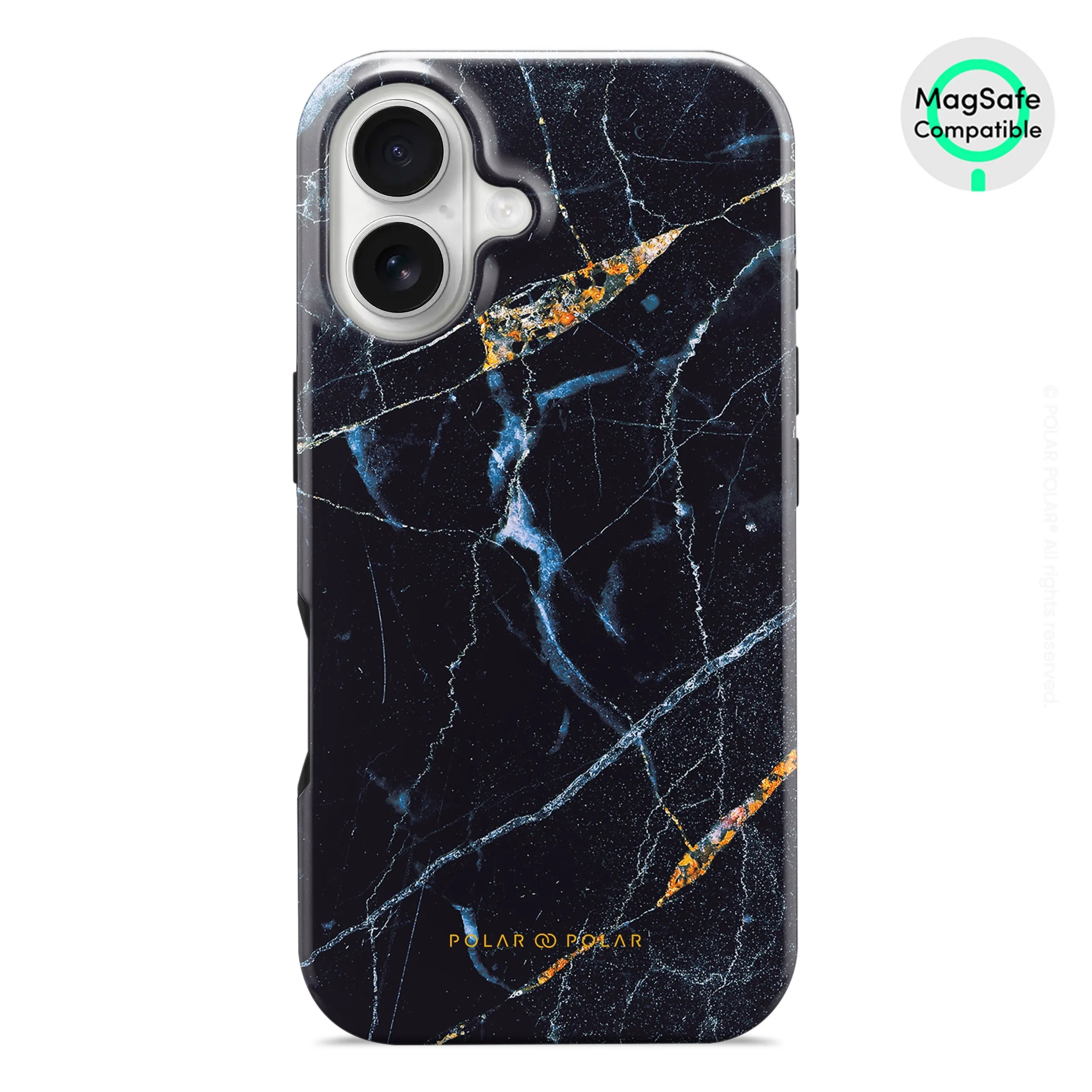 Midnight Marble - iPhone 16 Case