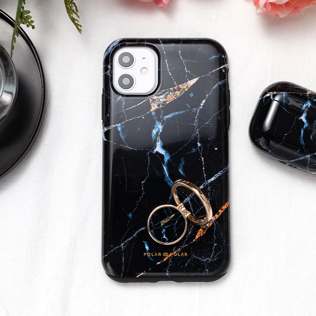 Midnight Marble - iPhone 16 Case